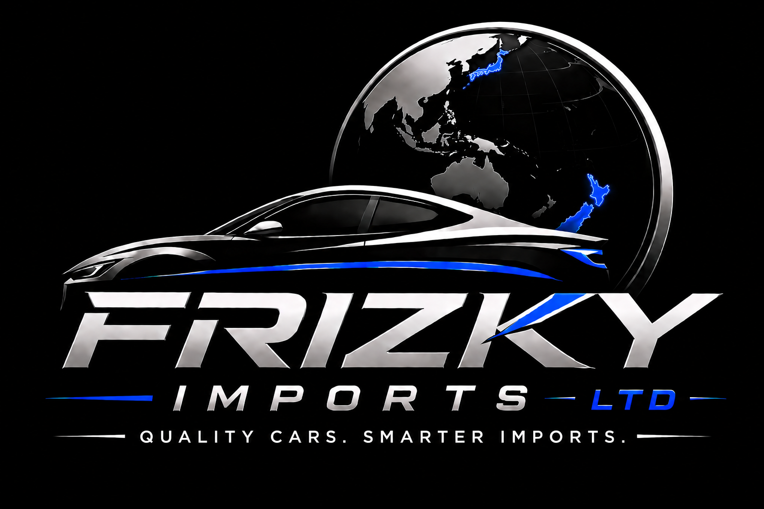 Frizky Imports branding